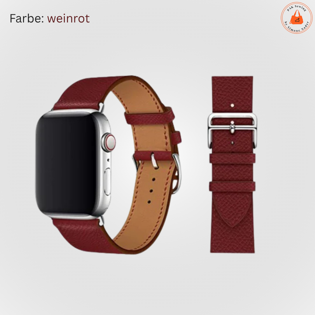 Echtleder Armband für Apple Watch - handmade – Bild 2