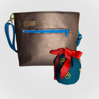 ZEUS Gassigehtasche - Bronze/Türkis