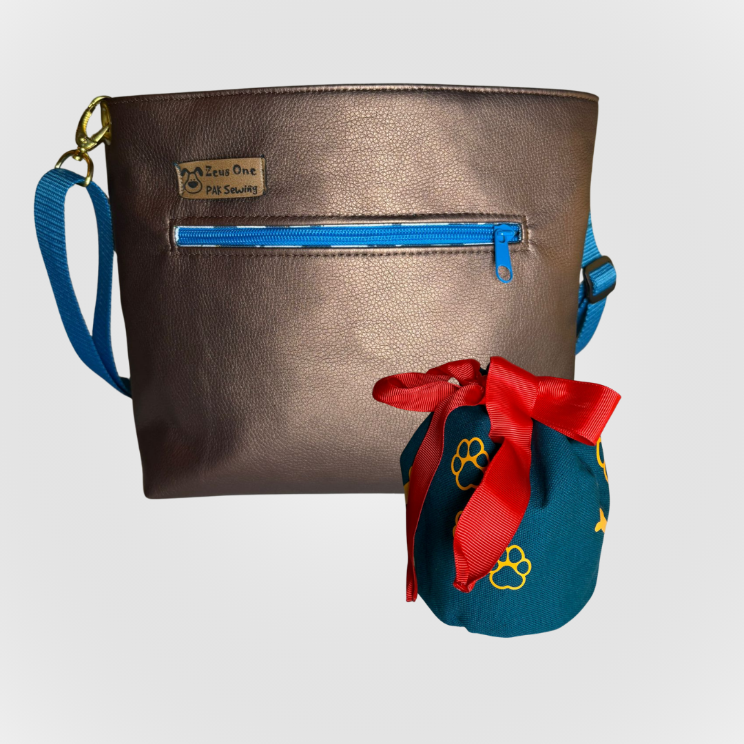 ZEUS Gassigehtasche - Bronze/Türkis