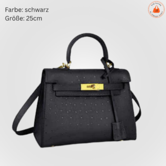 Echtleder Tasche - Medium - verschiedene Farben verfügbar - K**inspired - Straußenoptik