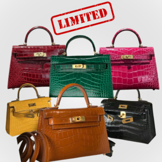 Echtleder Tasche – Small bis Medium – verschiedene Farben verfügbar – K**inspired - Krokoprägung ! GERINGE STÜCKZAHL VERFÜGBAR